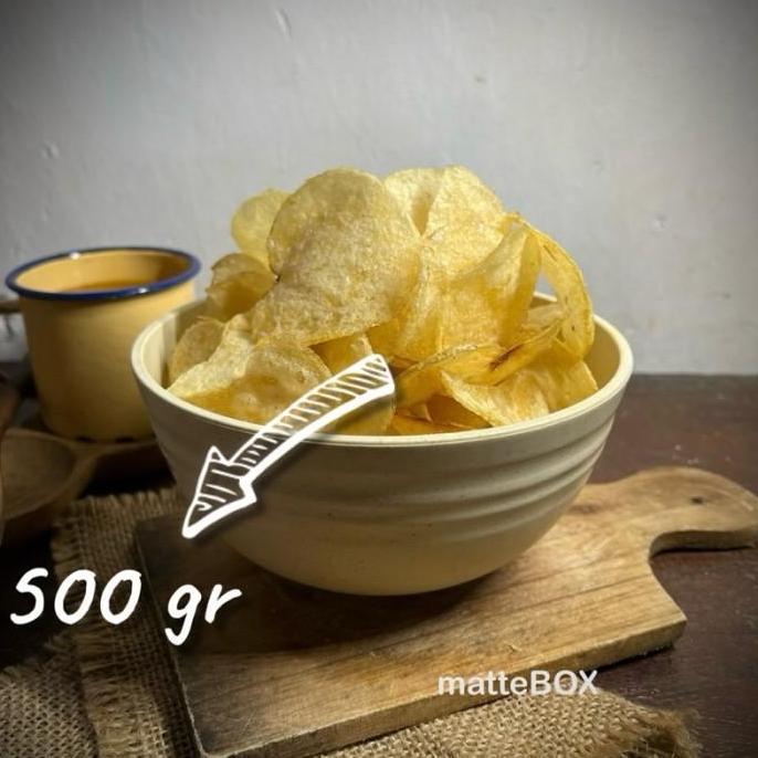 Keripik Kentang Original Asin Gurih Curah kiloan 500Gr