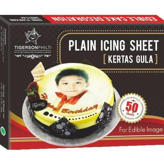 PLAIN ICING BY TIGERSON PHILTI | EDIBLE PRINTING | KERTAS EDIBLE