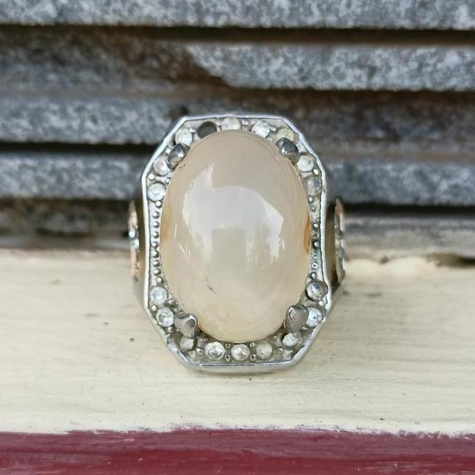 batu akik kecubung air antik ring 8