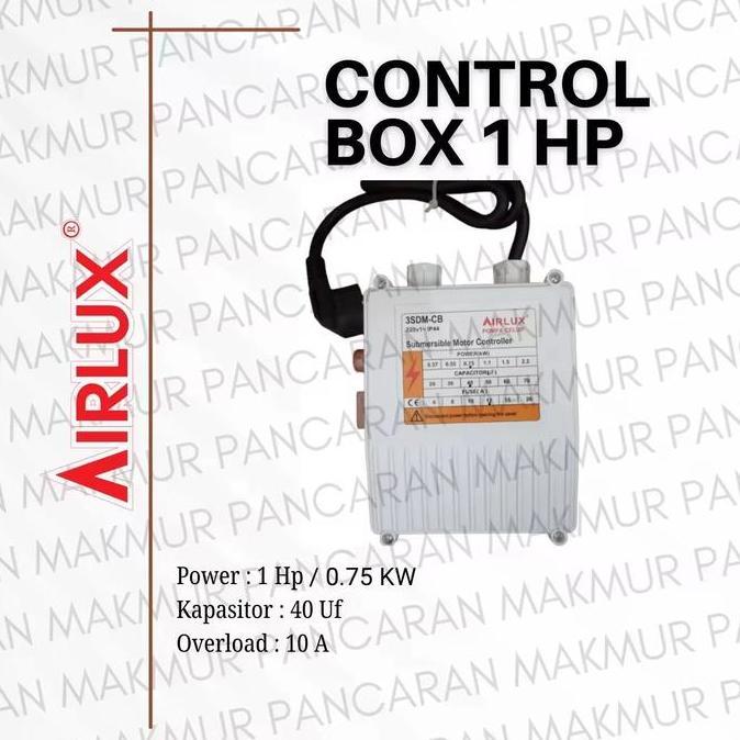 Kontrol Box Control Box Panel Pompa Satelit/Submersible Airlux 1 Hp Terbaik