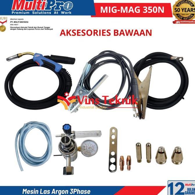 MULTIPRO MIG MAG 350N MIGMAG350 Mesin Las Stainless Alumunium Travo Las Argon Co2 3Phase