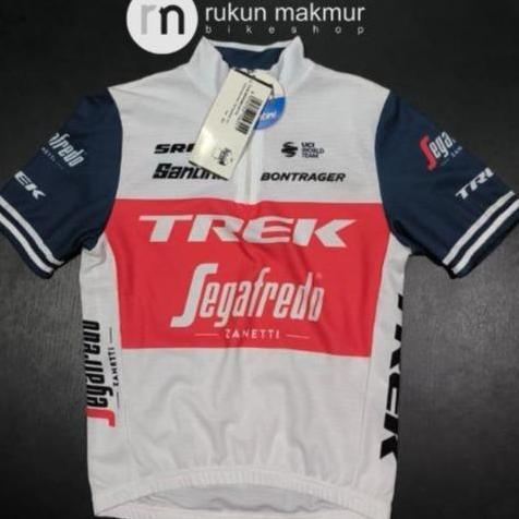 Promo Santini Kid Cycling Jersey Team Trek Segafredo / TFR XC Trek Factory Racing - Classic Regular 