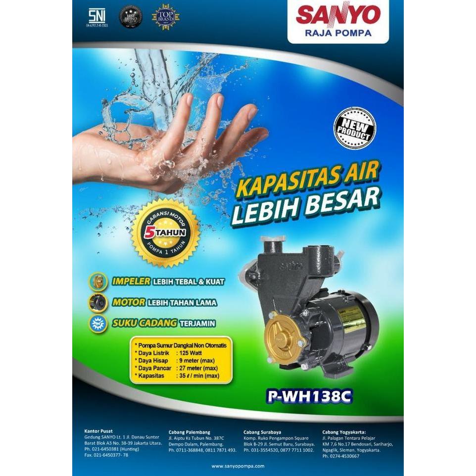 Mesin Air,Mesin Pompa Air Sanyo Harga Khusus