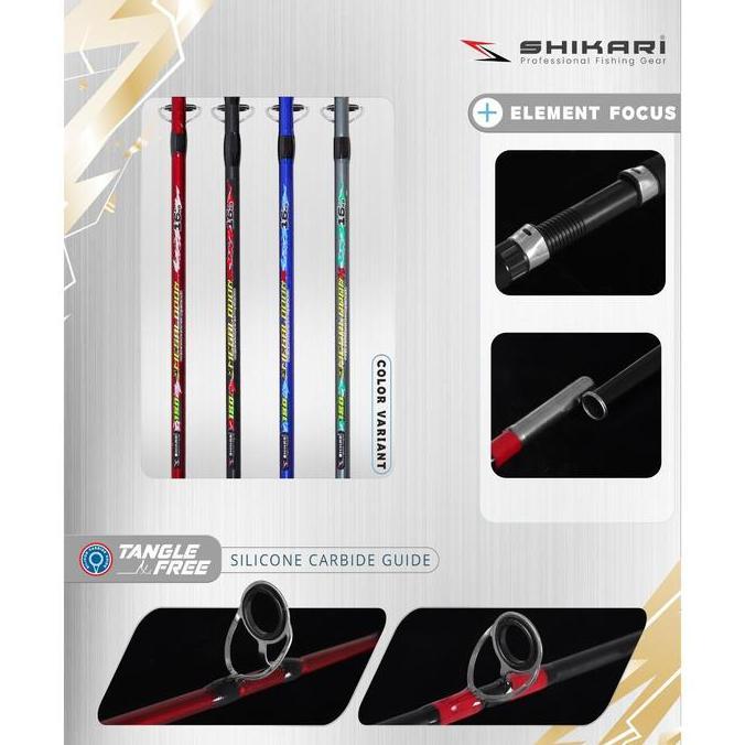 Sakanatsuri- Shikari - Joran Megalodon Japan Style Fiber Solid - Joran Pancing