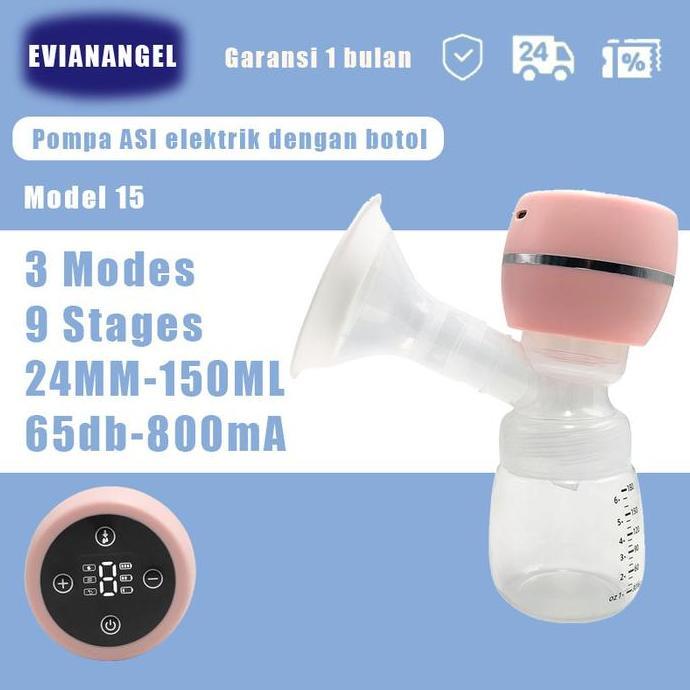 Gyunyu- Evianangel Eb15 Pompa Payudara Tanpa Kabel Listrik Sepenuhnya Otomatis Pompa Payudara Portab