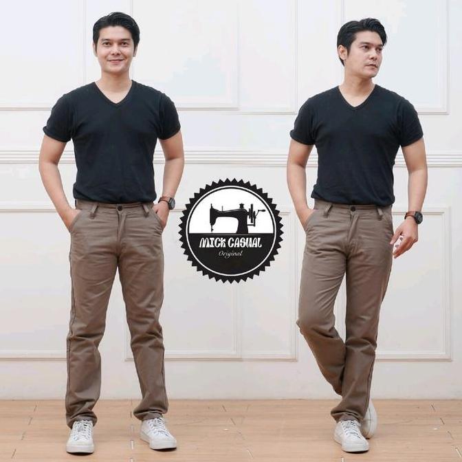Termurah / Hot Sale Celana Pria Panjang Casual Mall Model Standar Reguler Fit Bahan Kanvas Tebal Dan