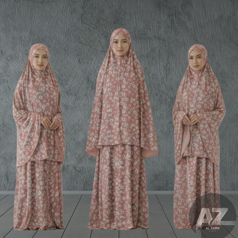 KHONJIELABS MUKENAH DEWASA/MUKENAH PREMIUM/MUKENAH TRAVELING/MUKENAH MOTIF PITA/MUKENAH BAHAN ADEM T