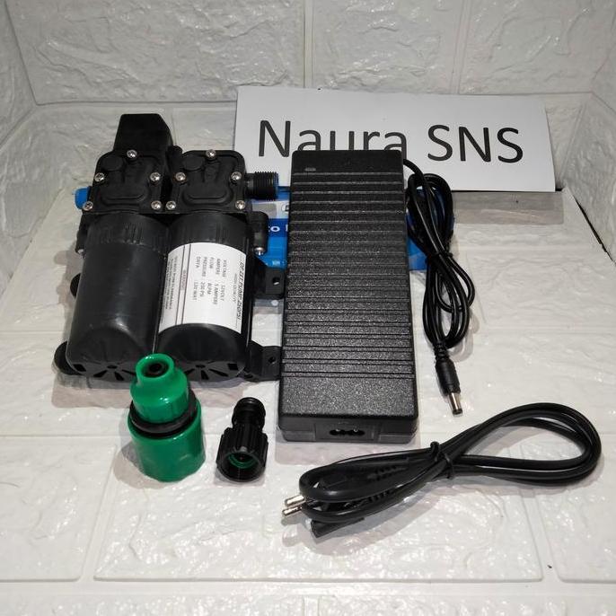 Dinamo Pum Pompa Air Dc 12V 250Psi Dan Adaptor 12V 10A Flow 8Lpm Murah