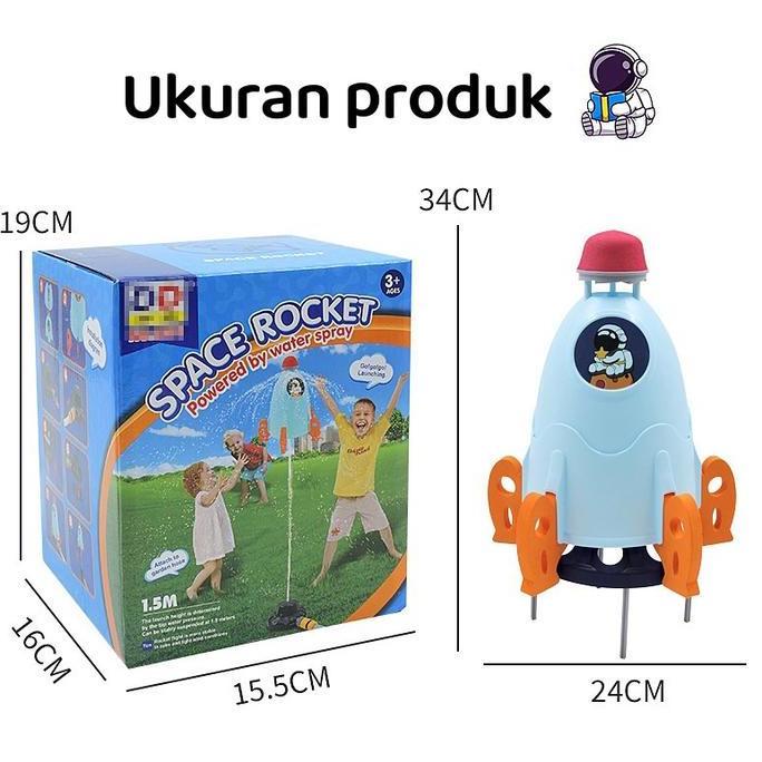 Mainan anak-anak roket jet air / peluncur roket terbang air mancur / peluncur bertenaga air di luar 
