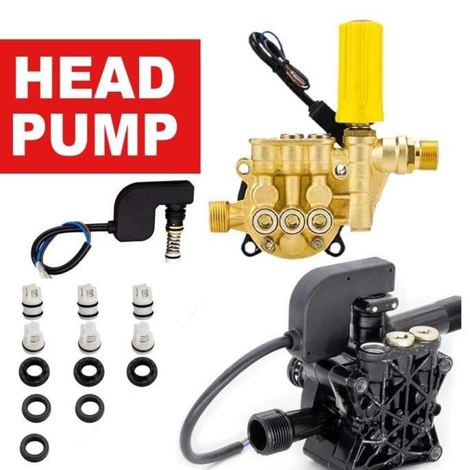 Head Pump Jet Cleaner Kepala Pompa Mesin Pressure Washer Cylinder Head Pump High Pressure Universal 