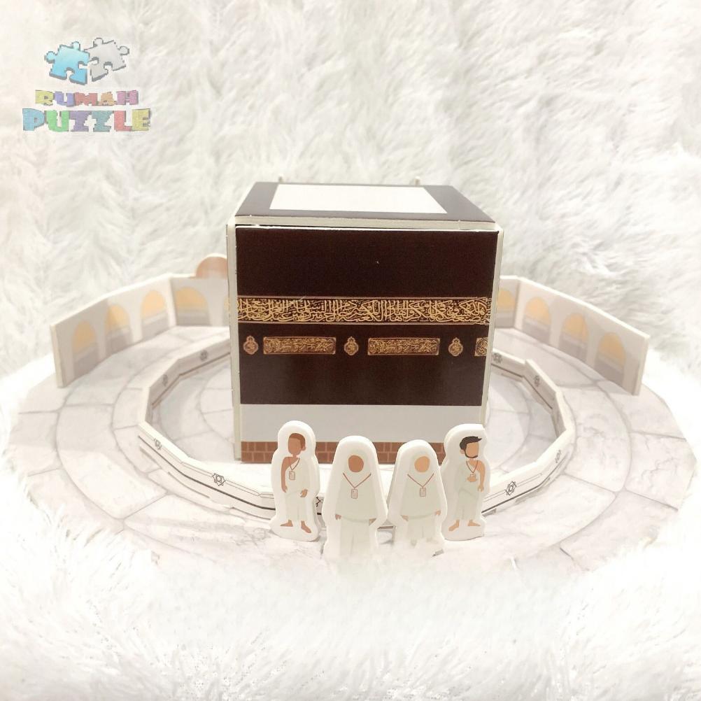 cuci gudang puzzle 3d diy bahan foam & paper mainan puzzle edukasi anak - kabah | mekkah | mekah