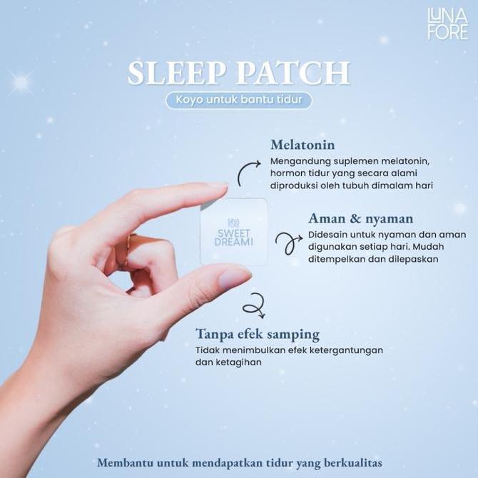 Feisumasuku- Lunafore Sleep Patch Sticker Bantu Tidur Melatonin