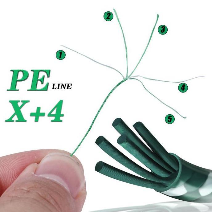 Sakanatsuri- Sougayilang [Cod] X4 Pe 150M Senar Pancing Kepang 5 Helai Senar Pancing Halus .10Mm-.40