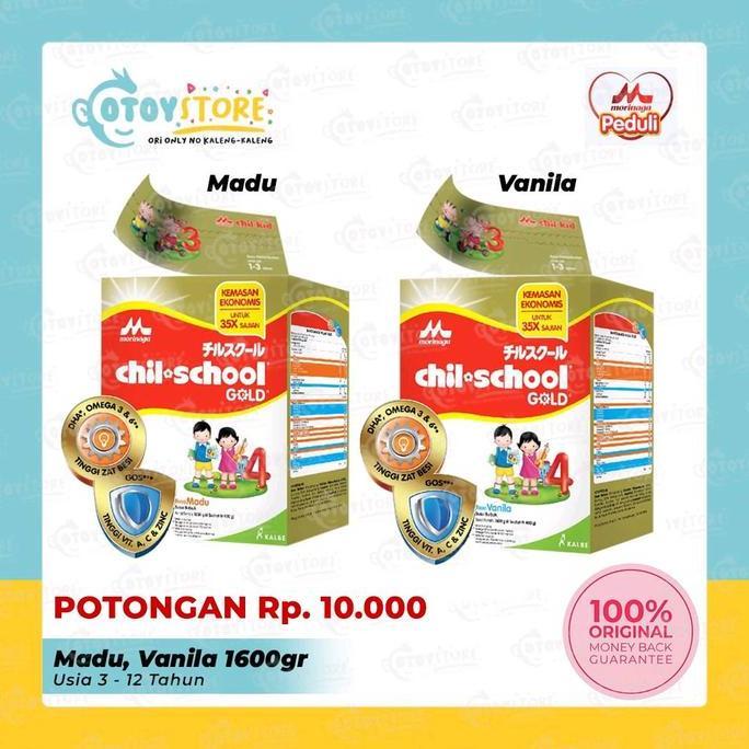 Akachan- Morinaga Chil School Gold Vanila Madu 1560 Gram ( Potong Tutup )
