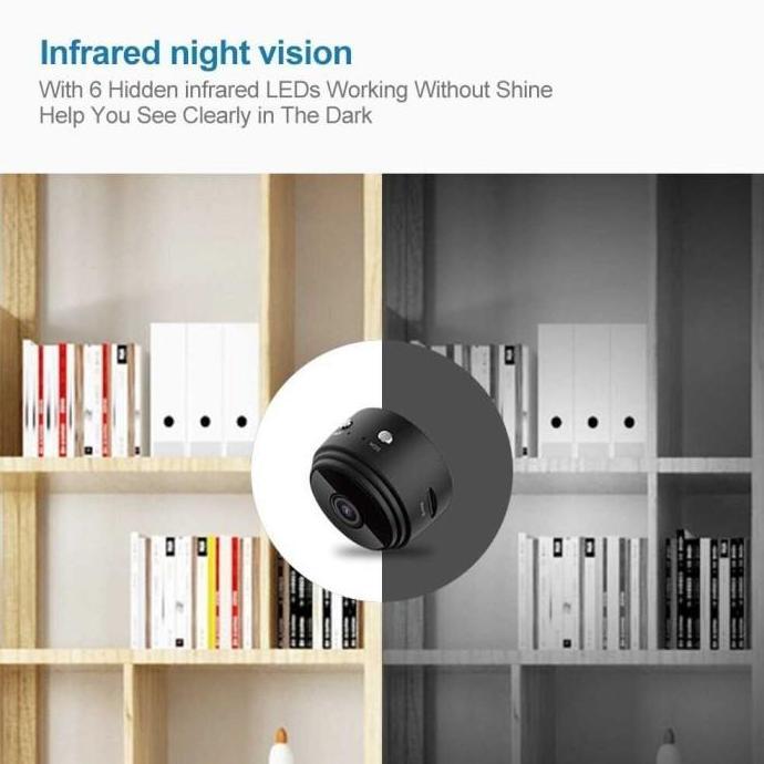 Kamera CCTV Wireless Mini IP Cam Wifi Spy Cam Smartphone Full HD 1080p