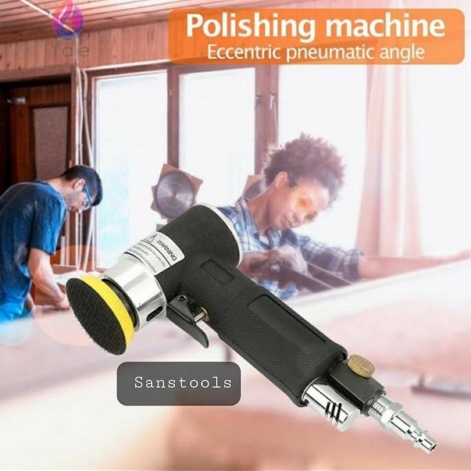 MINI PNEUMATIC AIR ORBITAL SANDER 2" / MESIN POLES AMPLAS ANGIN MURAH ORIGINAL DAN TERPERCAYA