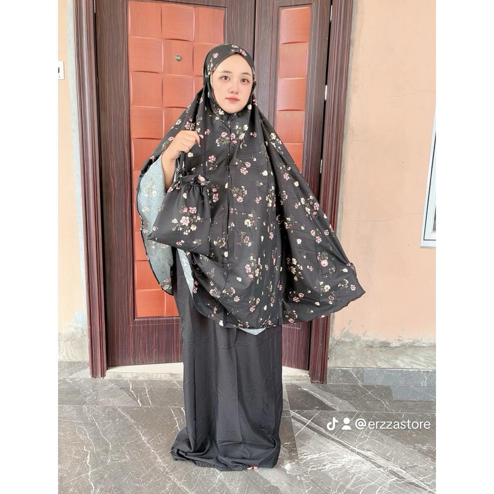 KHONJIELABS MUKENA TRAVEL KATUN / MUKENA MINI / MUKENA DEWASA KATUN TERLARIS