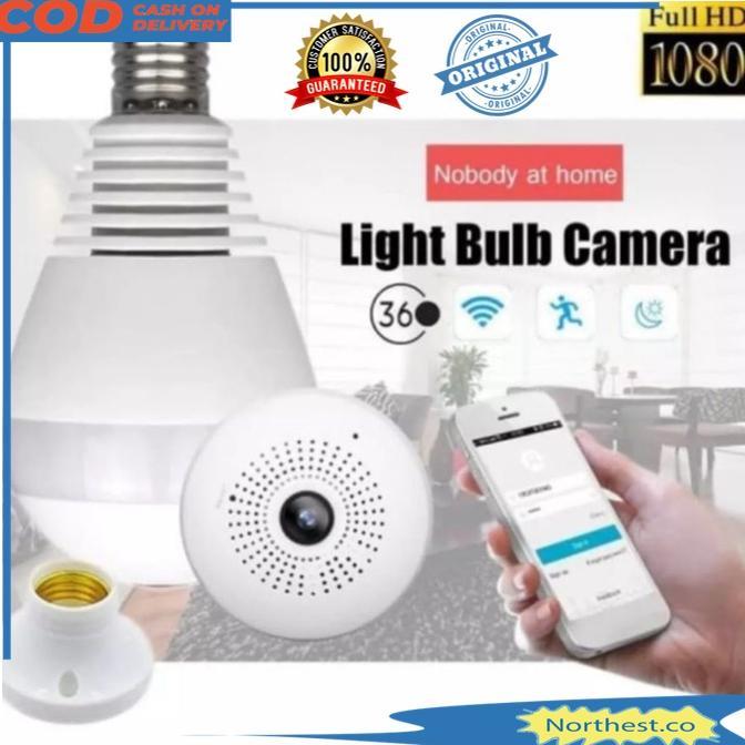 CamKeamanan- Cctv lampu bohlam IP Camera V380 Kamera CCTV 360 View Wifi cctv wireless / cctv bola la