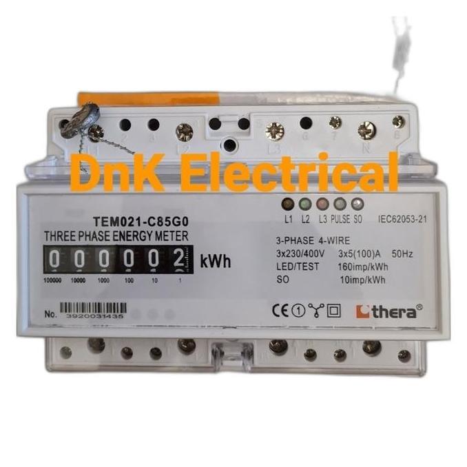 HARGA DISC - Kwh meter 3phase merk Thera TEMO21 model counter ( analog ) direct