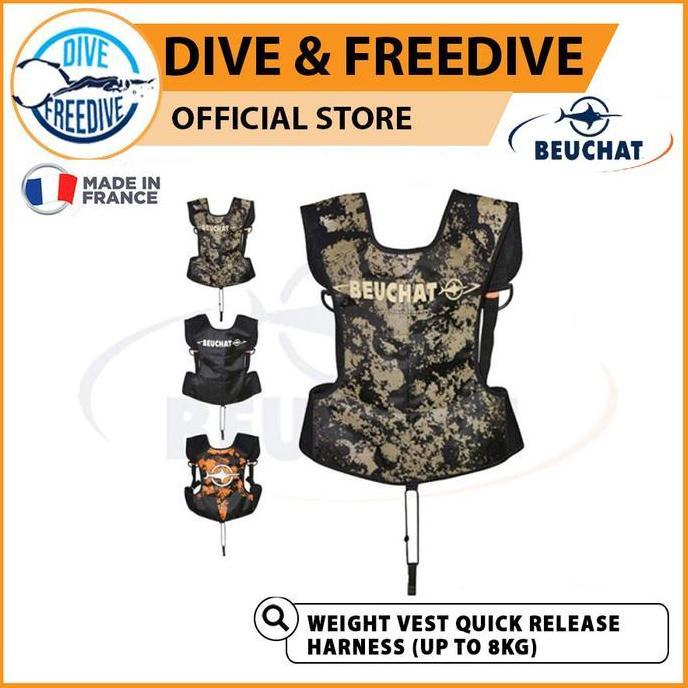 NEW Rompi Selam Beuchat Weight Vest Jacket Diving Freedive Spearfishing
