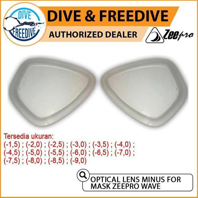 Optical Lens Minus For Mask Snorkeling Diving Freediving Zeepro Wave