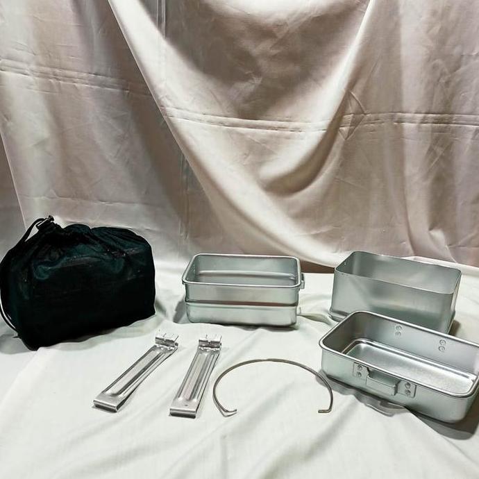 Itaratnasih - Nesting Kotak Tni/ Alat Masak Camping/ Cooking Set Kotak/ Nesting Tni
