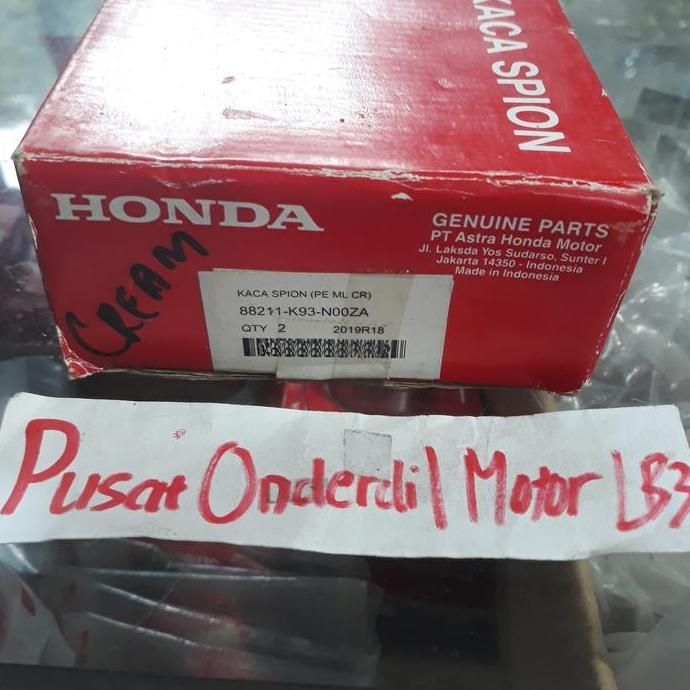 GARANSI 88211-K93-N00ZC 88211-K93-N00ZA SPION SCOOPY ESP 2017 2018 2021 K2F K93 , MERAH CABE, CREAM 