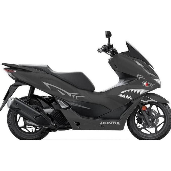 sticker cutting motor honda pcx 160 tema shark hiu