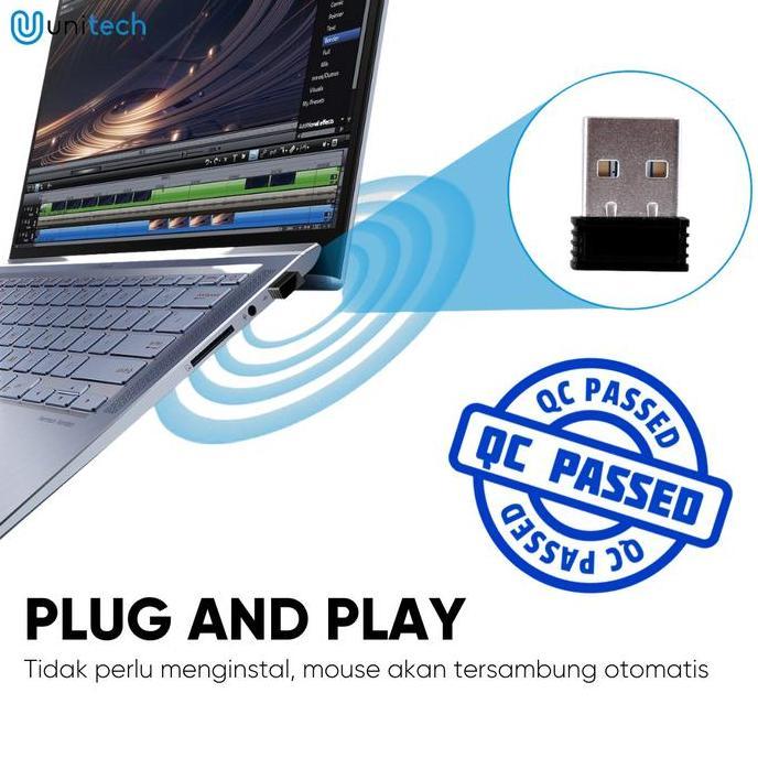 NEW THIN WIRELESS MOUSE APPLE SLIM WITH USB RECEIVER MACBOOK LAPTOP M2 BEST