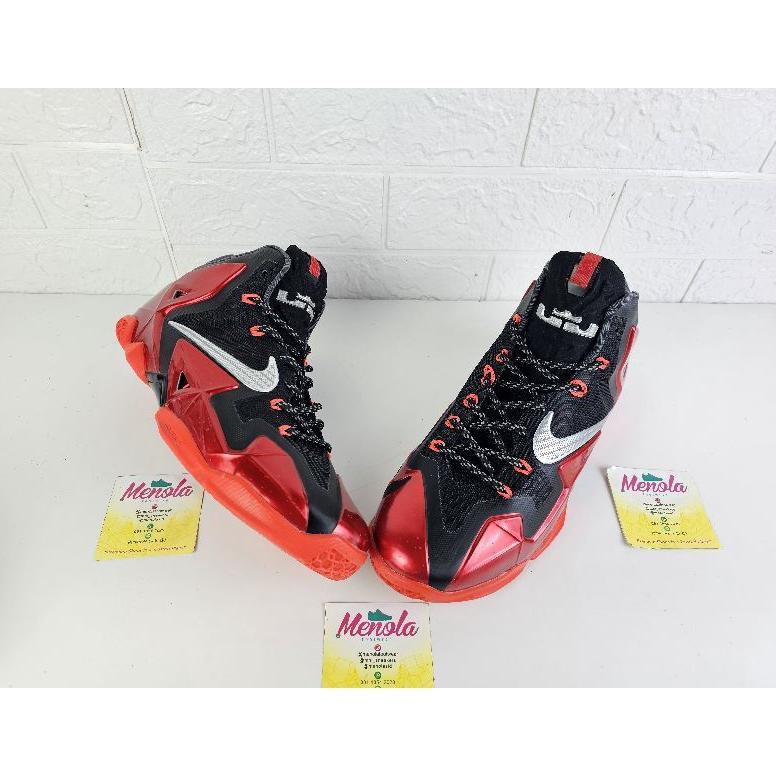 TERBARU SNEAKERS BASKET LEBRON 11 MIAMI HEAT BLACK RED