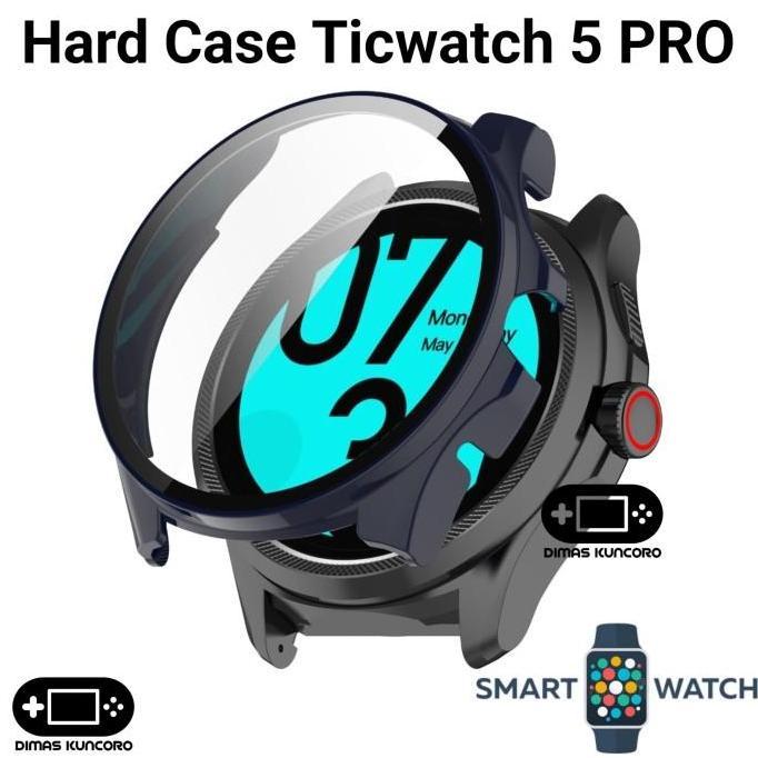 Hard Case Ticwatch 5 PRO mika casing cover tempered glass mobvoi ticwatch 5 pro