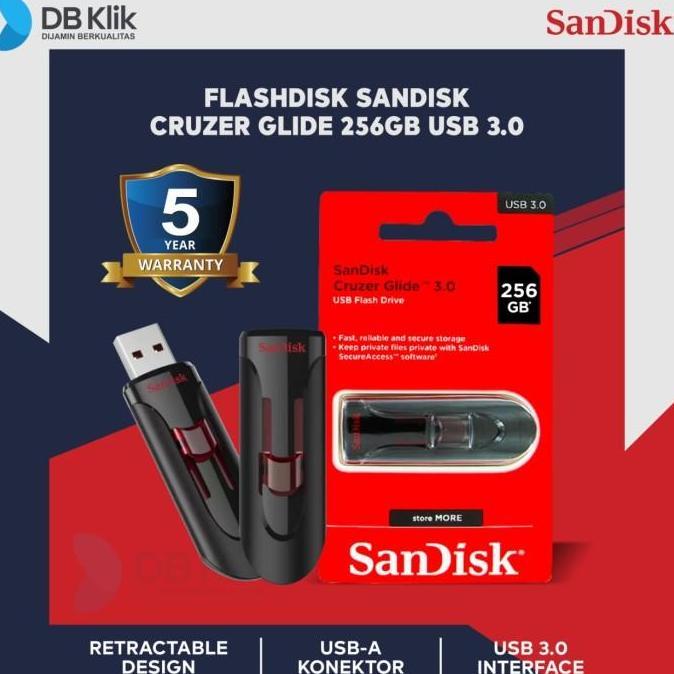 Flashdisk SanDisk Cruzer Glide CZ600 256GB USB3.0 Sandisk CZ600 256G