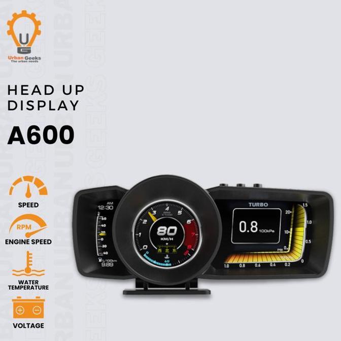 HOT DEAL - Car Head Up Display A600 HUD OBD2 GPS Speedometer Turbo