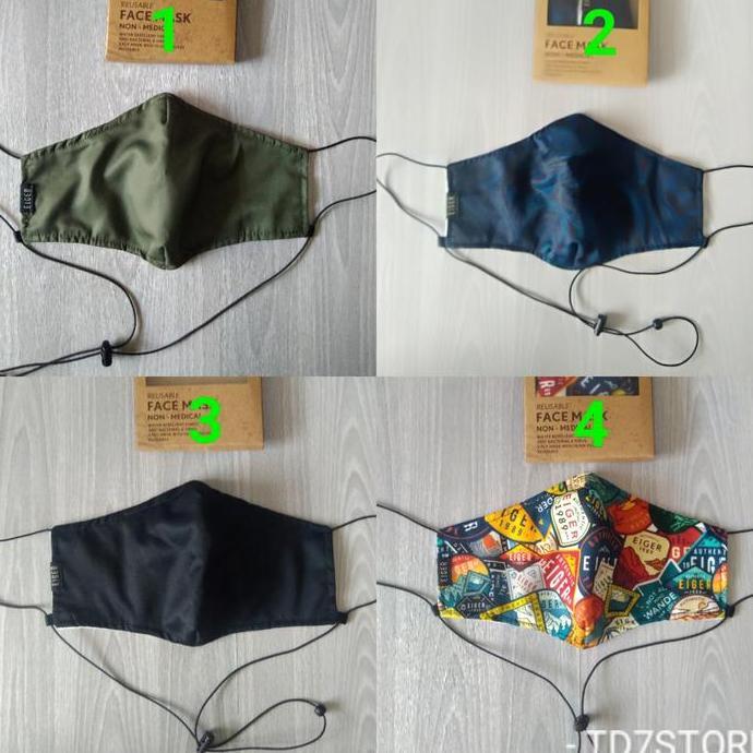 MASKER EIGER FACE MASK NON MEDICAL E89 - ORIGINAL READY