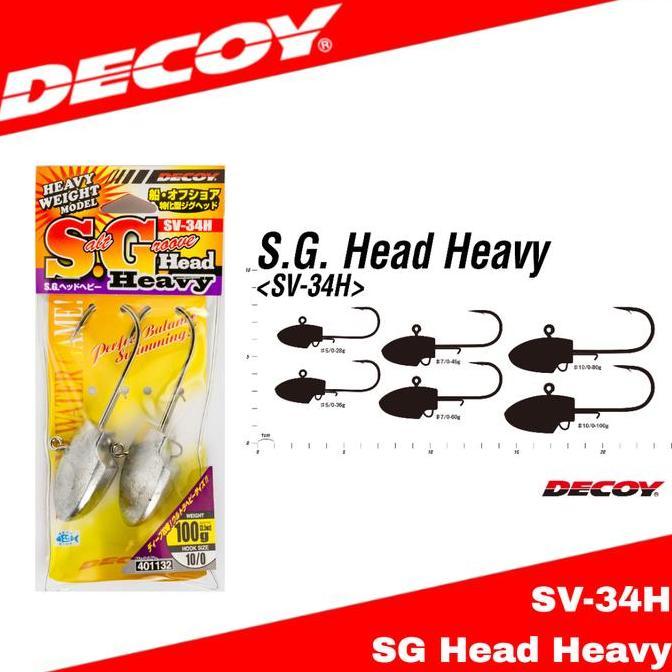 Decoy SV-34H Jig Head SG Head Heavy