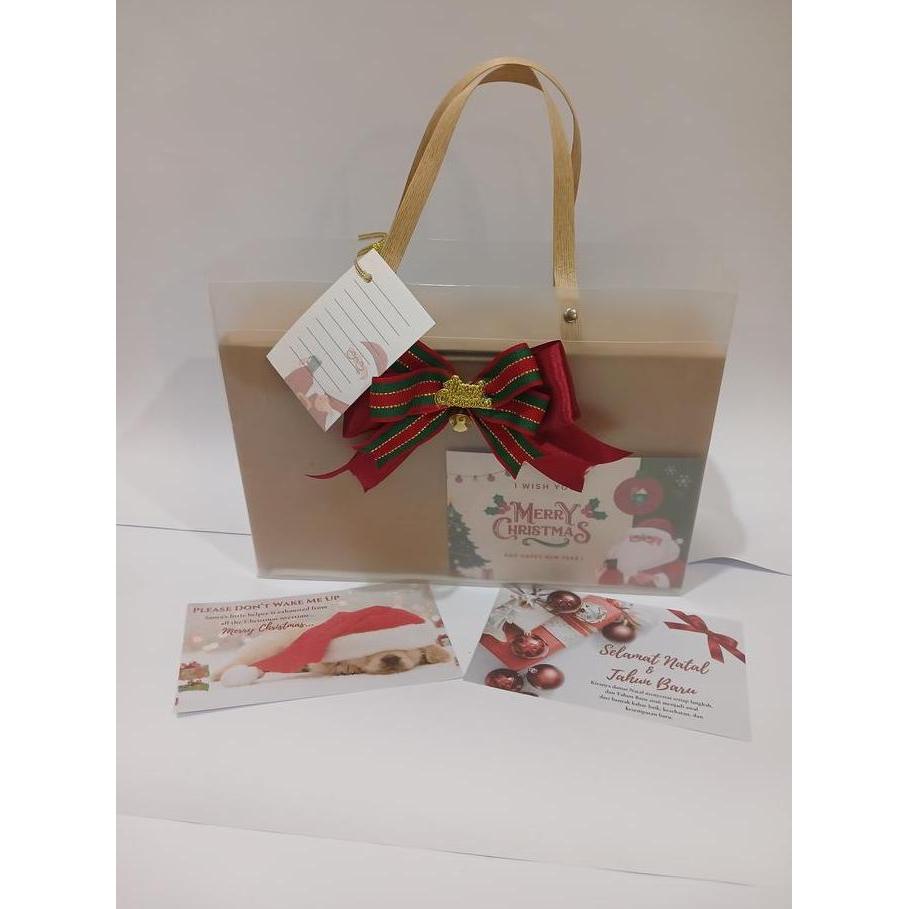 NEW HAMPERS PARCEL NATAL SIOMAY DIMSUM BABI UDANG DENGAN DELUXE BOX + KARTU UCAPAN UNTUK NATAL & TAH