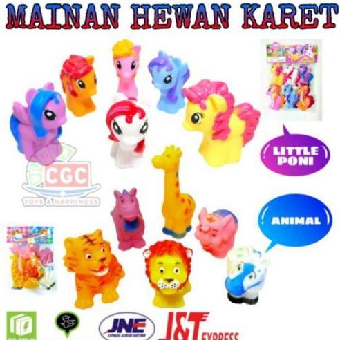 Mainan Hewan Little Poni Karet Bunyi SNI