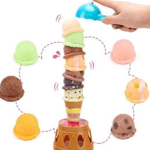 ICE CREAM TOWER CHALLENGE es krim susun mainan game challange cfc