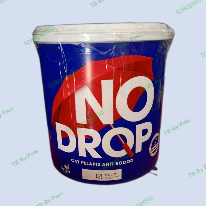 No Drop warna hijau 021 Melon, cat pelapis anti bocor 4 kg ( galon )