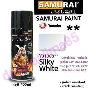 Samurai Paint Y31008 Silky White/putih metalik/cat semprot/pylox/pilok