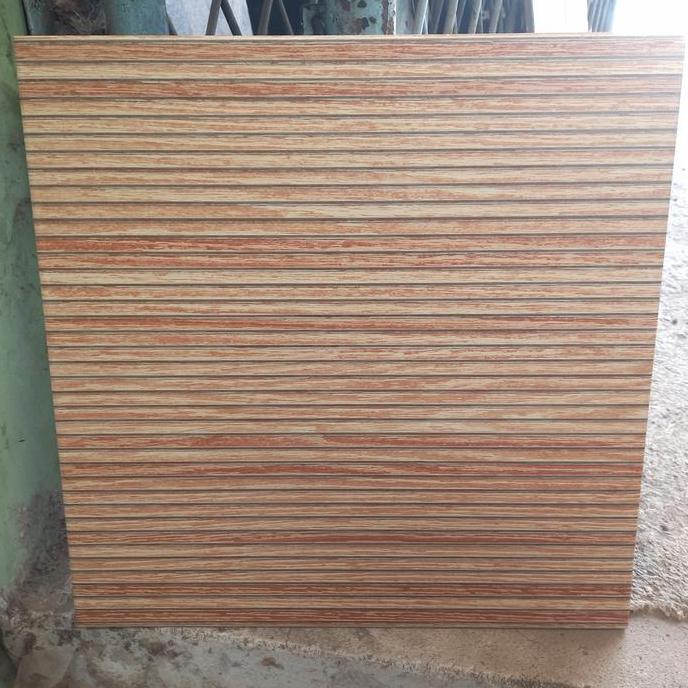 KERAMIK LANTAI 40X40 KASAR ANYAMAN COKLAT-KERAMIK URAT KAYU MULIA/