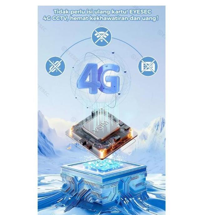 Sale Eyesec Cctv 4G Tenaga Surya Pir Low Power Outdoor Weatherproof Cctv Solar 10500Mah Battery Kame