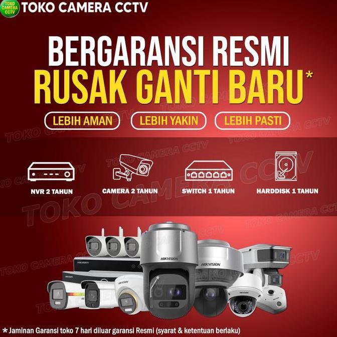Sale Paket Cctv Ip Camera Hikvision 2Mp 8 Channel 5 Kamera