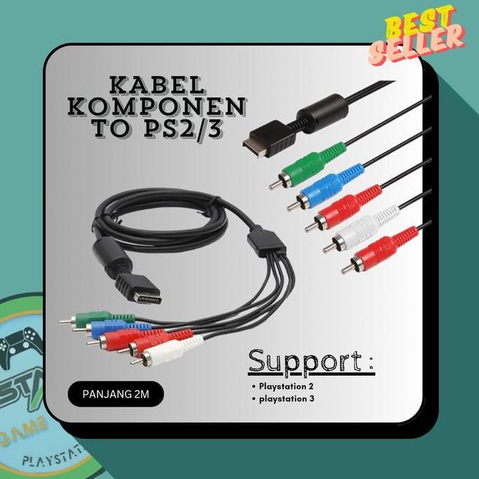 Ready Kabel Component Komponen Av Ps2 Ps3 Di Tv Led Accessories Game