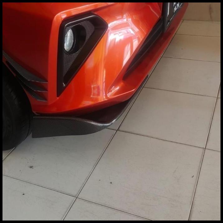 TERLARIS WINGLET DEPAN VARIASI BEMPER DEPAN MOBIL CARRY SUZUKI FULL CARBON 
