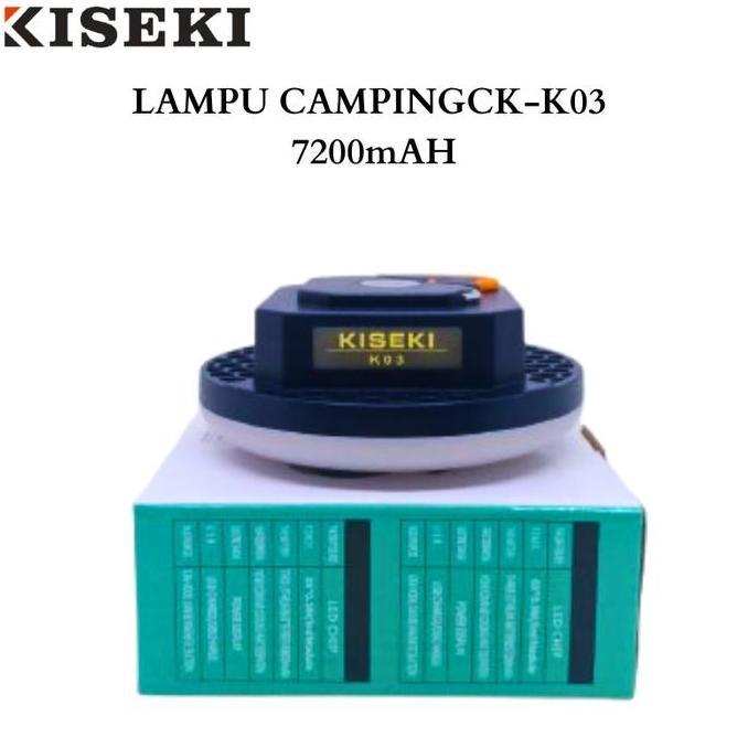 Kiseki Lampu Camping CK-K03 Kapasitas Baterai 7200mAH 60*0,5 LED Module Lampu Dinding Magnet Lampu G