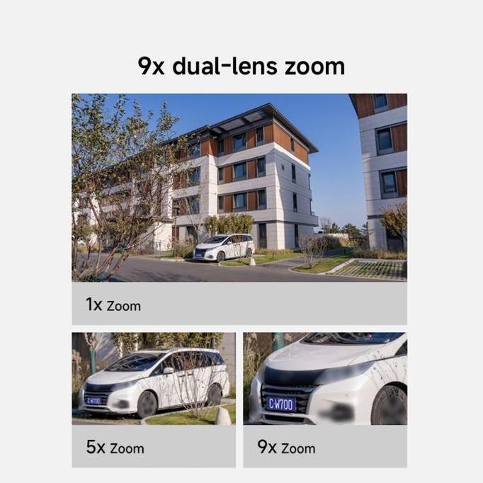 Murah Xiaomi Cw700S Cctv Smart Camera Outdoor Indoor With Sound And Light Alarm | 9X Dual-Lens Zoom 