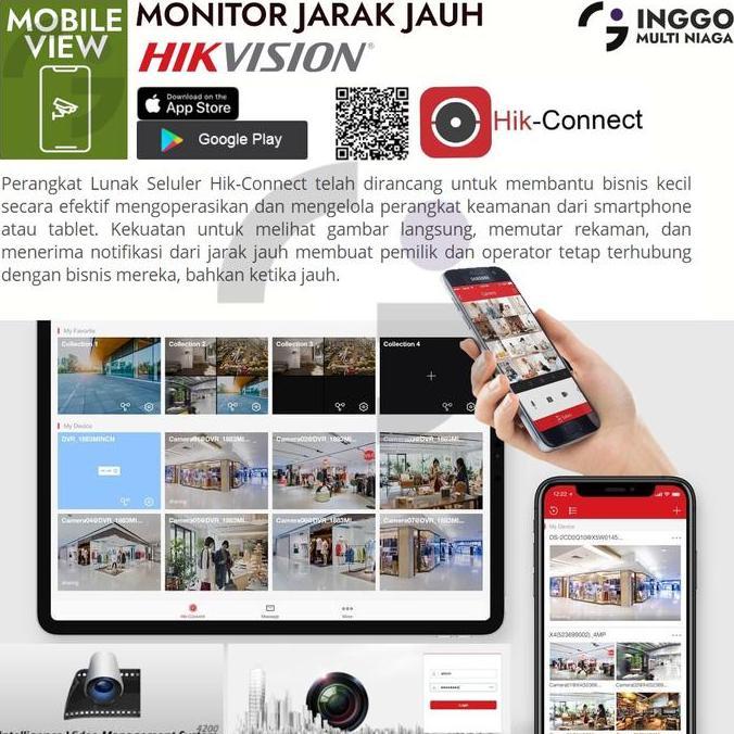 Murah Paket Cctv 4 Kamera 2Mp Hikvision Murah Tanpa Hdd