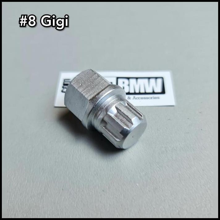 BEST DEAL ADAPTOR KUNCI ADAPTER BAUT RODA BAN #8 GIGI BMW VW AUDI ANTI THEFT 