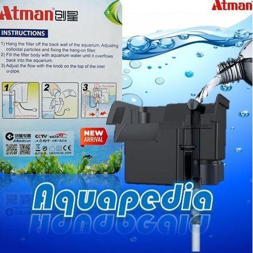 Atman HF-0600 Filter Gantung Aquarium Hang-on Filter